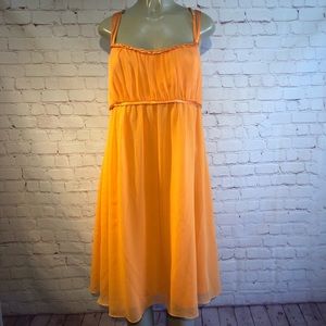 David’s bridal orange (Tangerine) empire waist dress